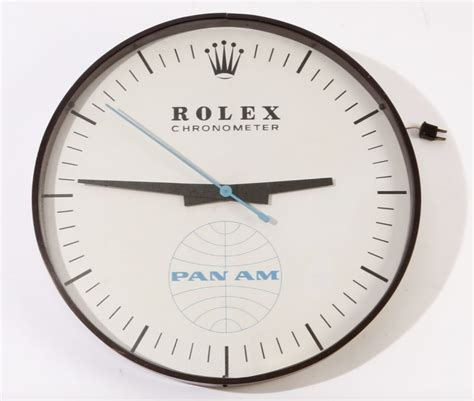 Vintage Rolex Pan Am Collectible Wall Clock Pan American